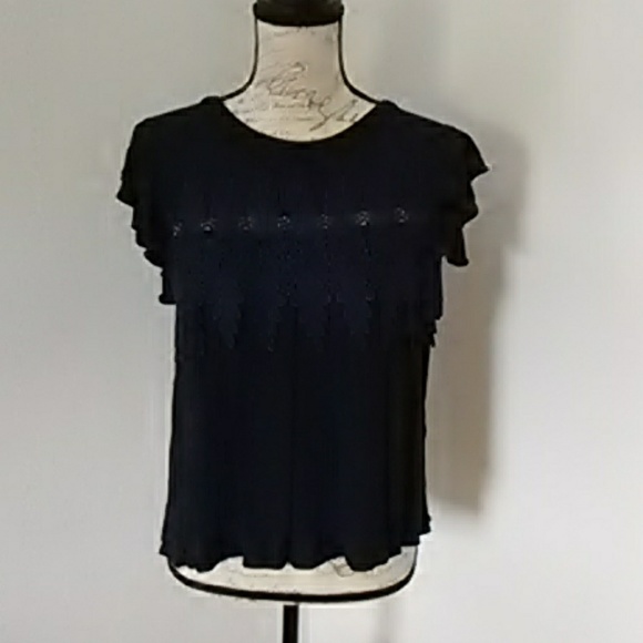 My Michelle Tops - Cute laced frontal blouse